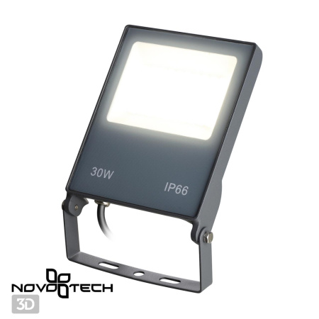 Ландшафтный св-к IP66 LED 4000K 30W 100-300V ARMIN темно-серый NOVOTECH