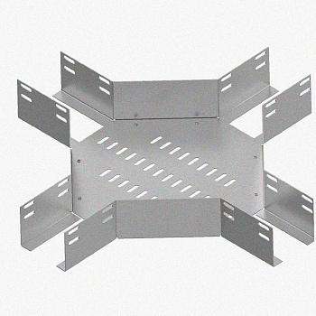 Лоток крестообразный перфорированный КМ 200х65 УХЛ2, оцинкованный лист S1,5