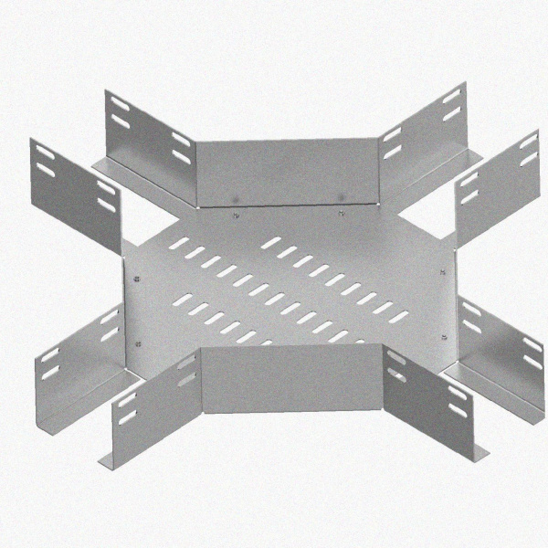Лоток крестообразный перфорированный КМ 200х65 УХЛ2, оцинкованный лист S1,5