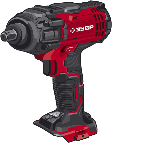 18В, без АКБ, в коробке, гайковерт ударный. ГУЛ-410 ЗУБР