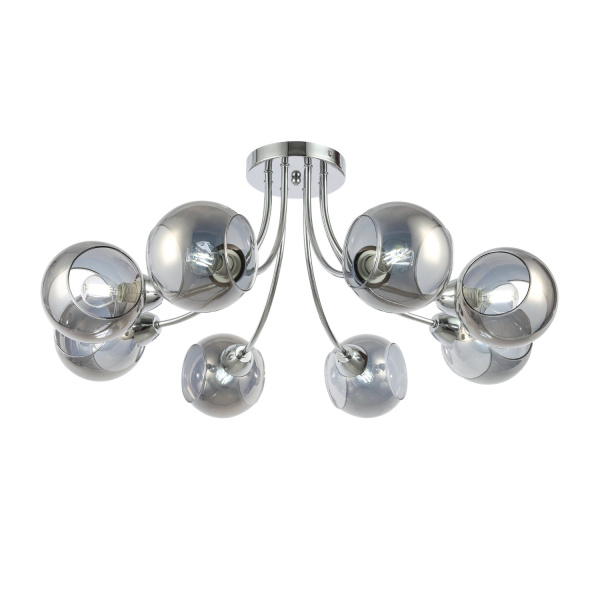 Люстра потолочная Хром/Дымчатый E14 8*40Вт SLE102102-08 EVOLUCE