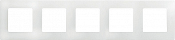 Etika Рамка горизонт/вертик 5 мест . белый IP20 Legrand