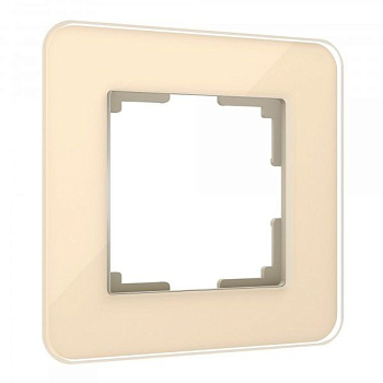 Elite Рамка СУ 1 пост . стекло айвори IP20 Werkel