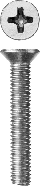 Винт DIN 965, M5 x 30 мм, 5 кг, кл. пр. 4.8, оцинкованный, ЗУБР