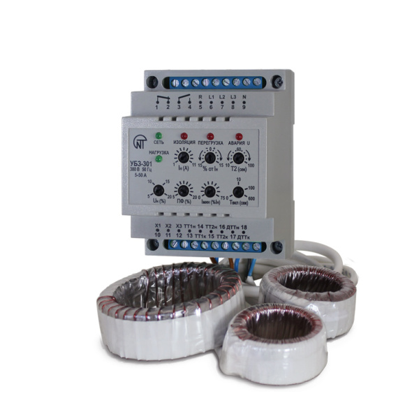 Универсальный блок защиты УБЗ-301 5-50А Новатек-Электро