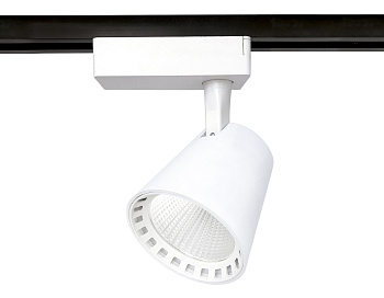 Трековый однофазный светодиодный светильник GL5974 WH белый LED 15W 4200K 24° Ambrella Light