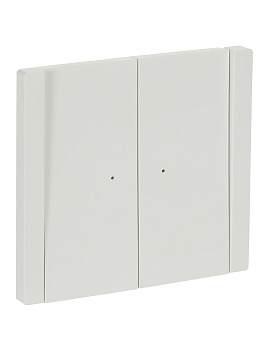 FORTE&PIANO Выключатель 2-клавишный проходной с индикацией 10А FP208 белый IEK