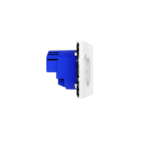 Розетка встраиваемая Voltum S70 с заземлением и защитными шторками, 16А, с USB, A+C, (белый матовый)