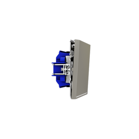 Проходной переключатель встраиваемый Voltum S70 одноклавишный с подсветкой 10А, (шелк)