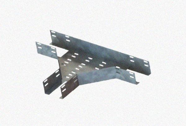 Лоток тройниковый перфорированный ОТ 300х100 УХЛ1, оцинкованный лист S1,5