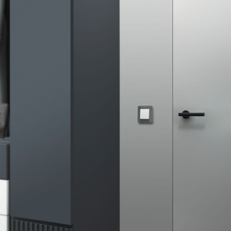 Выключатель одноклавишный (белый матовый) СУ IP20 Werkel