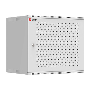 Шкаф телекоммуникационный настенный 9U (600х450) дверь перфорированная, Astra серия PROxima EKF