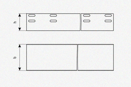 Лоток глухой ЛМГ 60х40х2000 УХЛ1, оцинкованный лист S1,0