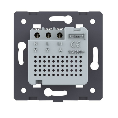 Терморегулятор пола 16А, сенсорное управление, датчик воздуха, Зеленый (механизм) Livolo