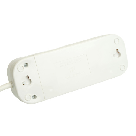 Удлинитель трехместный с/з STEKKER HM06-31-07 3x1мм², 7м, серия Home (У10-002), белый