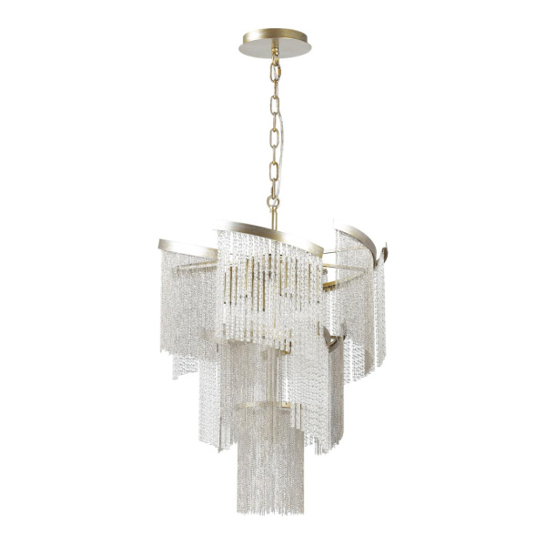 Люстра E14 7*40W 220V GRAZA серебристый/стекло/металл.цепочки ODEON LIGHT