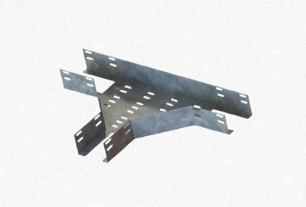 Лоток тройниковый перфорированный ОТ 300х100 УТ1,5, оцинкованный лист S1,0