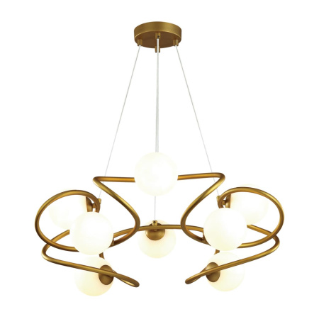 Люстра G9 8*40W SLOTA золотой/белый ODEON LIGHT