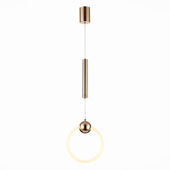 Светильник подвесной Золотистый/Золотистый, Белый LED 1*15Вт 3000К SL1578.203.01 ST LUCE