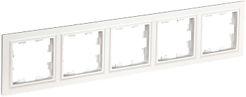 BRITE Рамка 5-местная РУ-5-БрБ белый IEK