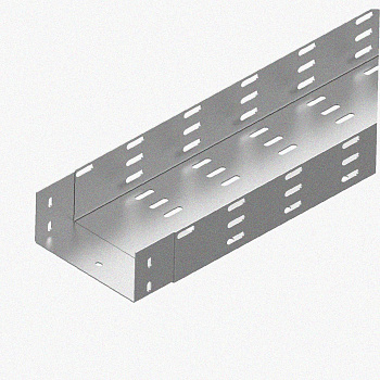 Лоток монтажный цельный перфорированный ЛМЦ50х50х3000 УХЛ1, оцинкованный лист, S1,0