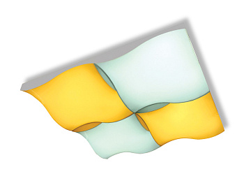 Потолочный светодиодный светильник с пультом FP2354 WH белый 144W 540*540*90 (ПДУ РАДИО 2.4) Ambrella Light