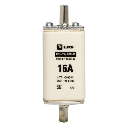 Плавкая вставка ППН-33 160/ 6А габарит 00 PROxima EKF