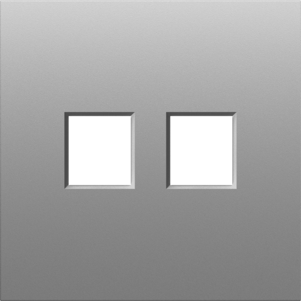 Donel S08 серый графит накладка 2-я для розеток RJ45,TV,SAT, серия DB