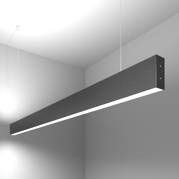 Линейный светодиодный подвесной двусторонний светильник 50Вт 6500К черный IP20 (a042947) Elektrostandard Pro