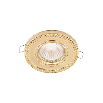 Встраиваемый светильник 1*GU10 50Вт Золото IP20 Metal Classic DL302-2-01-G Maytoni