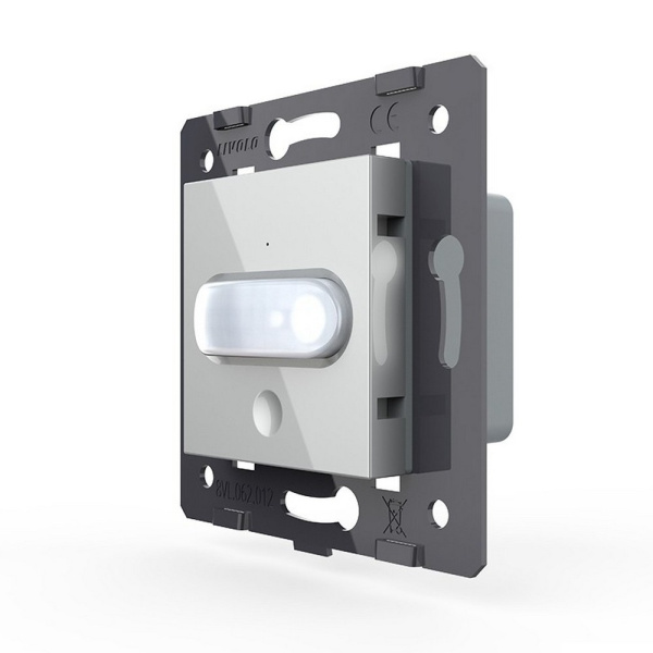 Датчик движения с сенсорным выключателем, цвет серый (механизм) Livolo