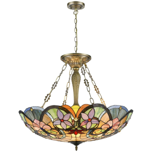 Люстра потолочная Бронза/Разноцветный E27 6*60Вт 818-807-06 VELANTE