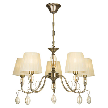 Люстра 5*E14 40Вт Бронза IP20 Peta FR2004PL-05BZ Freya