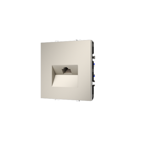 Розетка компьютерная встраиваемая Voltum S70 RJ45 КАТ.6, (кашемир)