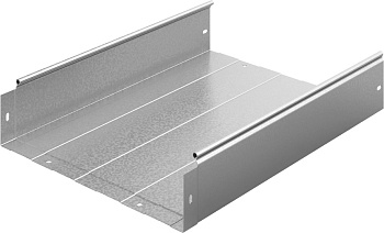 Металлический лоток неперфорированный 400х100х3000, толщ. 1,0 мм, Сендзимир цинк Ostec