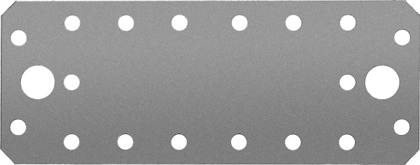 Крепежная пластина КП-2.5, 140х55 х 2.5мм, ЗУБР