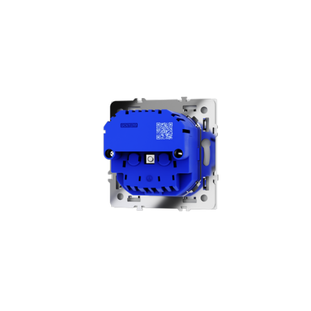 Розетка встраиваемая Voltum S70 с заземлением и защитными шторками, 16А, с USB, A+A, (белый матовый)