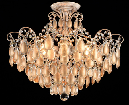 Люстра 6*E14 40Вт Белый с Золотом IP20 Chabrol FR2302-CL-06-WG Freya