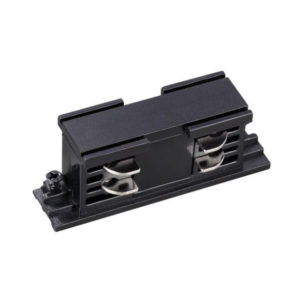 Соединитель внутренний с токопроводом для трехфазного шинопровода IP20 черный NOVOTECH