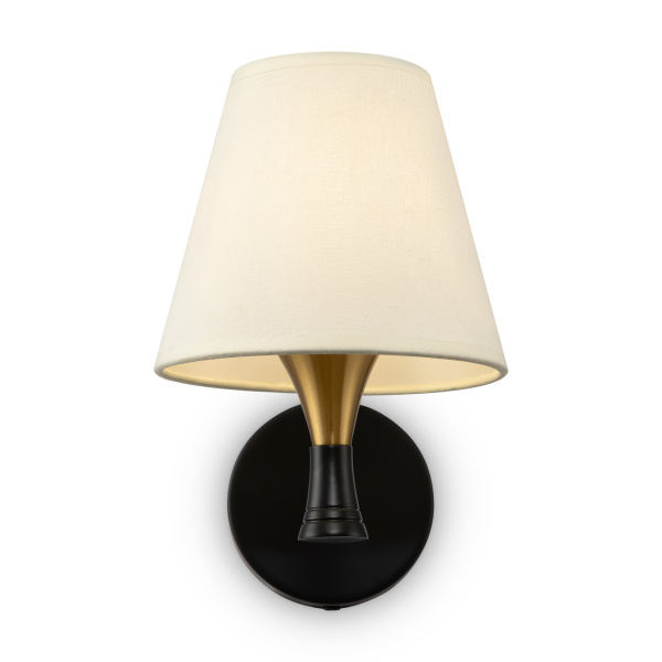 Настенный светильник (бра) 1*E14 40Вт Черный и Латунь IP20 Perfetto FR5098WL-01BBS Freya
