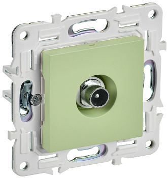 SKANDY Розетка TV проходная SK-A17G мятный IEK