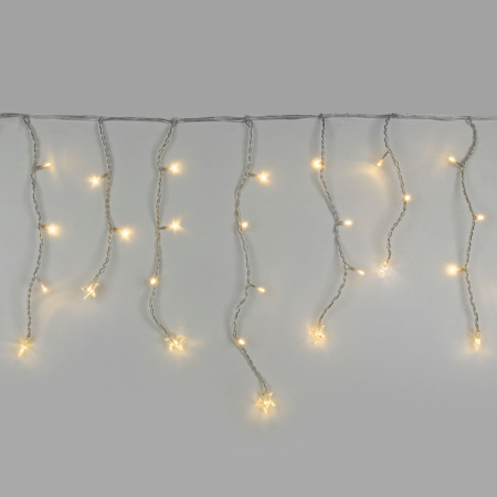 Гирлянда бахрома 1,8*0,5 м IP20 (100-002 теплый белый) Eurosvet