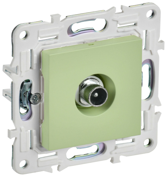 SKANDY Розетка TV проходная SK-A17G мятный IEK