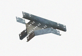 Лоток тройниковый перфорированный ОТ 200х65 УТ1,5, оцинкованный лист S1,0