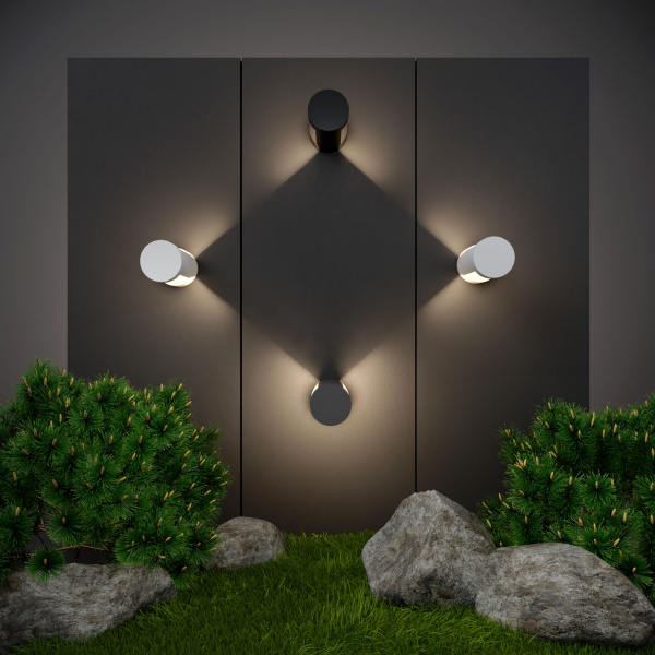 Уличный настенный светодиодный светильник 10Вт 4000К серый IP54 Nimbus (a053452) Elektrostandard