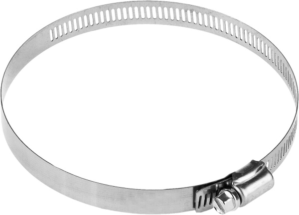 Хомуты НХ-12П, нерж. сталь, просечная лента 12.7 мм, 105-127 мм, 50 шт, Профессионал ЗУБР