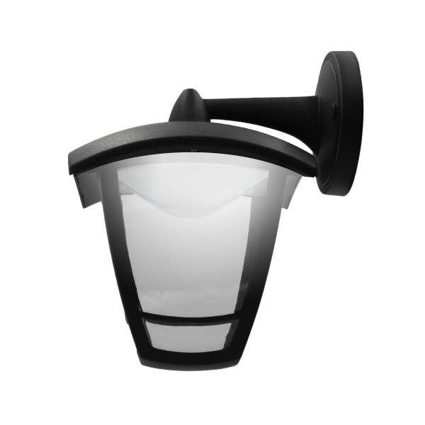 11-178 Св-к садово-парковый, светод-й, наст-й вниз, «Дели 2», 8Вт, 4-х гран., 720Лм, 6500К, черн APEYRON