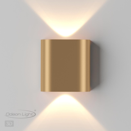 Настен.св-к IP20 LED 2W 241Лм 3000K MAGNUM золот/металл ODEON LIGHT