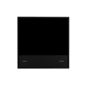 Donel KNX стандартная сенсорная панель, черная черепаха. Серия устройств: DKNX