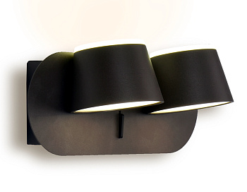 Настенный светодиодный светильник с выключателем FW172/2 CF/S кофе/песок LED 4200K 20W 230*100*140 Ambrella Light